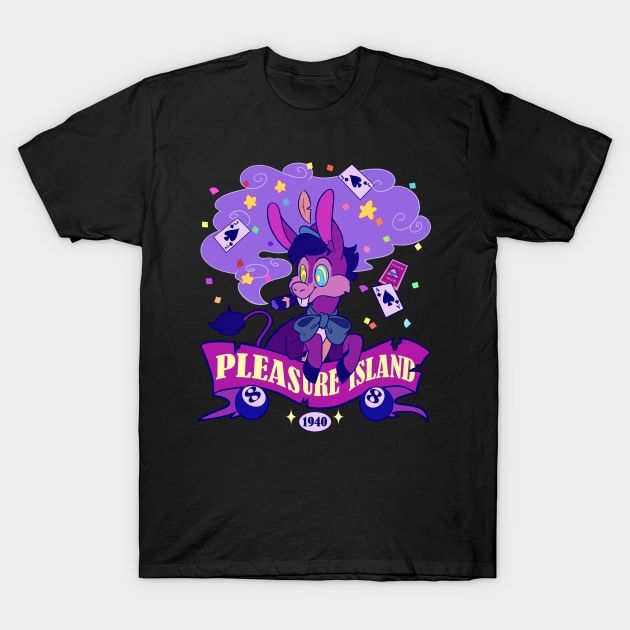 Pleasure Island (neon) T-Shirt by princessmisery